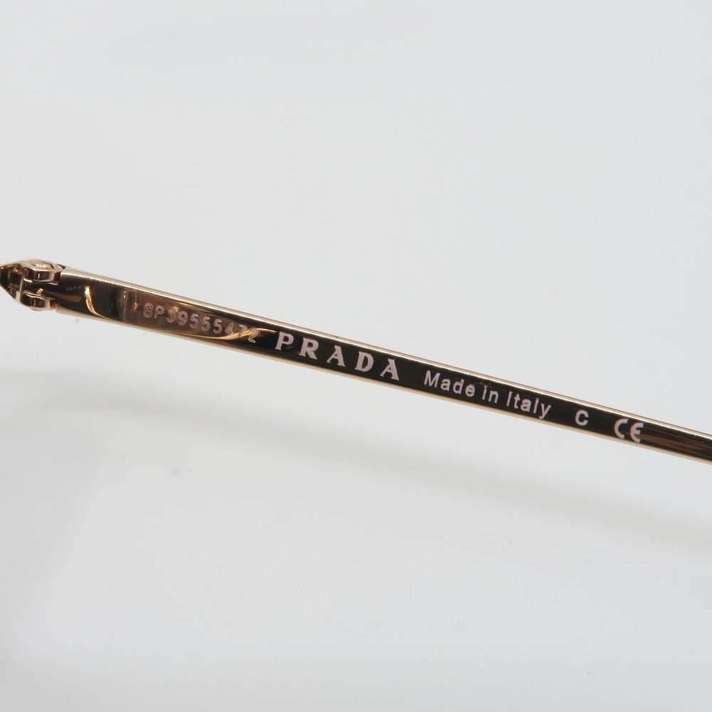 Prada  SPR 60U SVF-238 Unisex Round Black/Flowers - Picture 4 of 7